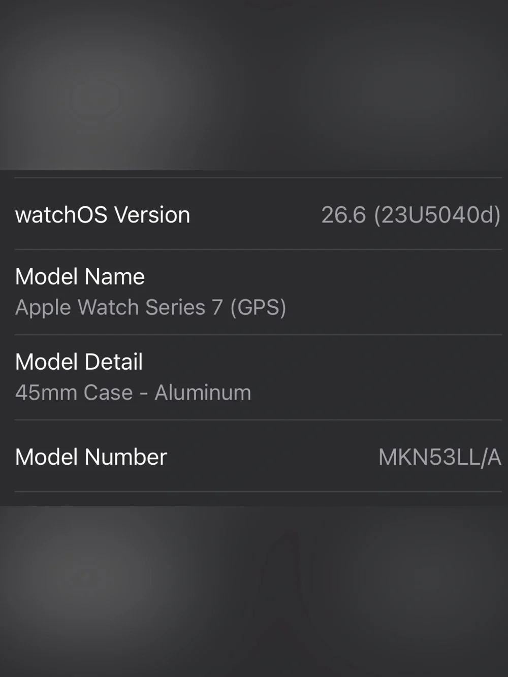 Apple Watch with Black Sport Band and Charger
